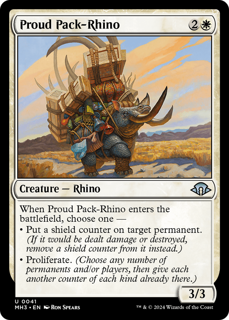 Proud Pack-Rhino [Modern Horizons 3] | Gamer Loot