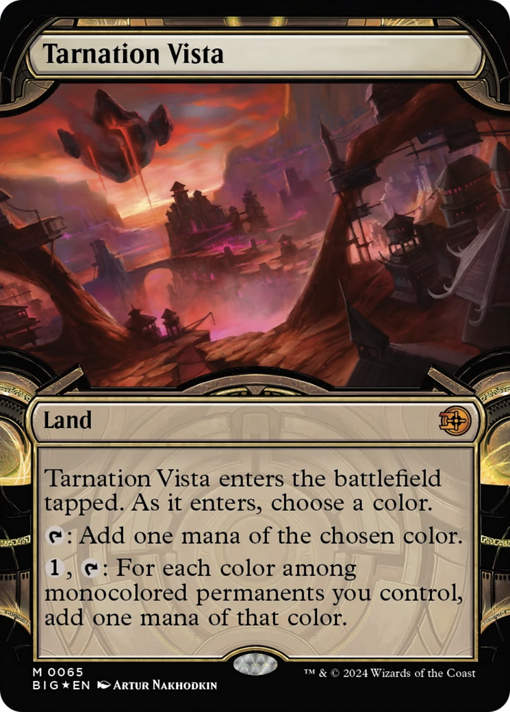 Tarnation Vista (Showcase) (Raised Foil) [Outlaws of Thunder Junction: The Big Score] | Gamer Loot