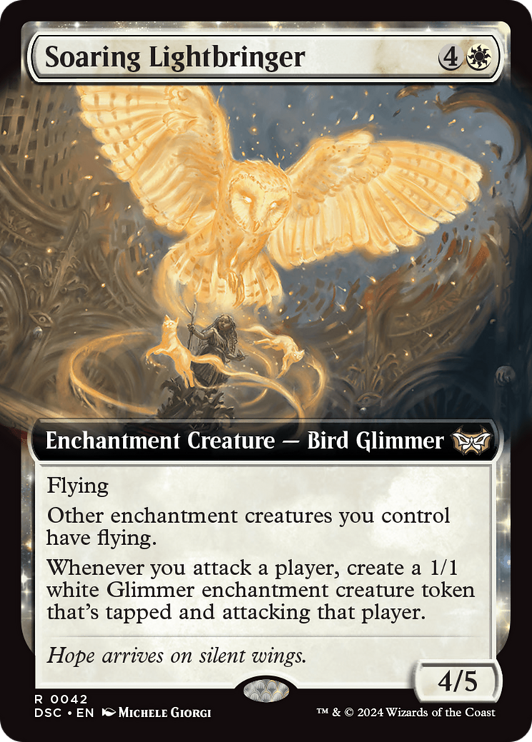 Soaring Lightbringer (Extended Art) [Duskmourn: House of Horror Commander] | Gamer Loot