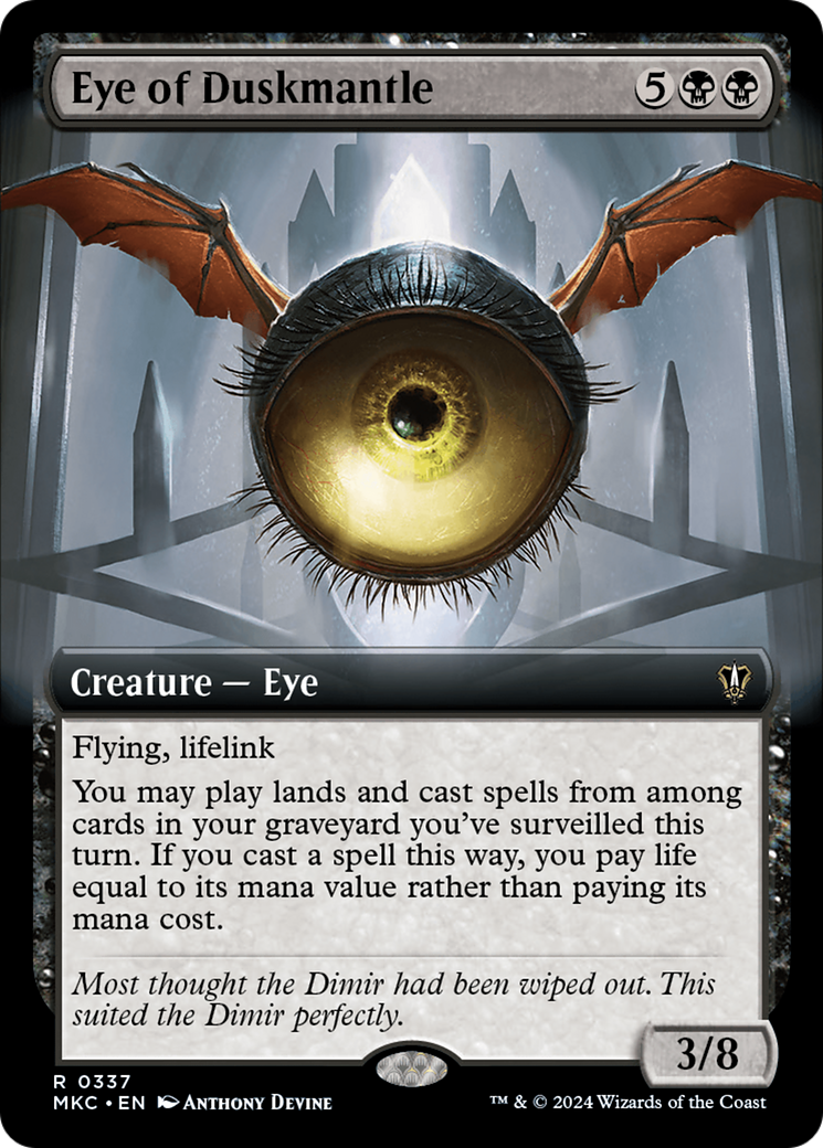 Eye of Duskmantle (Extended Art) [Murders at Karlov Manor Commander] | Gamer Loot