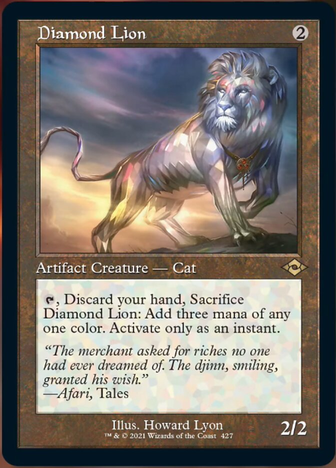 Diamond Lion (Retro Foil Etched) [Modern Horizons 2] | Gamer Loot