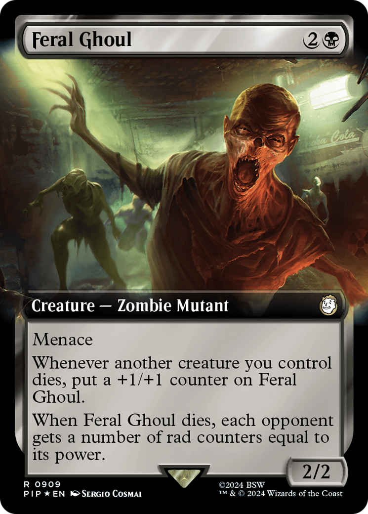 Feral Ghoul (Extended Art) (Surge Foil) [Fallout] | Gamer Loot