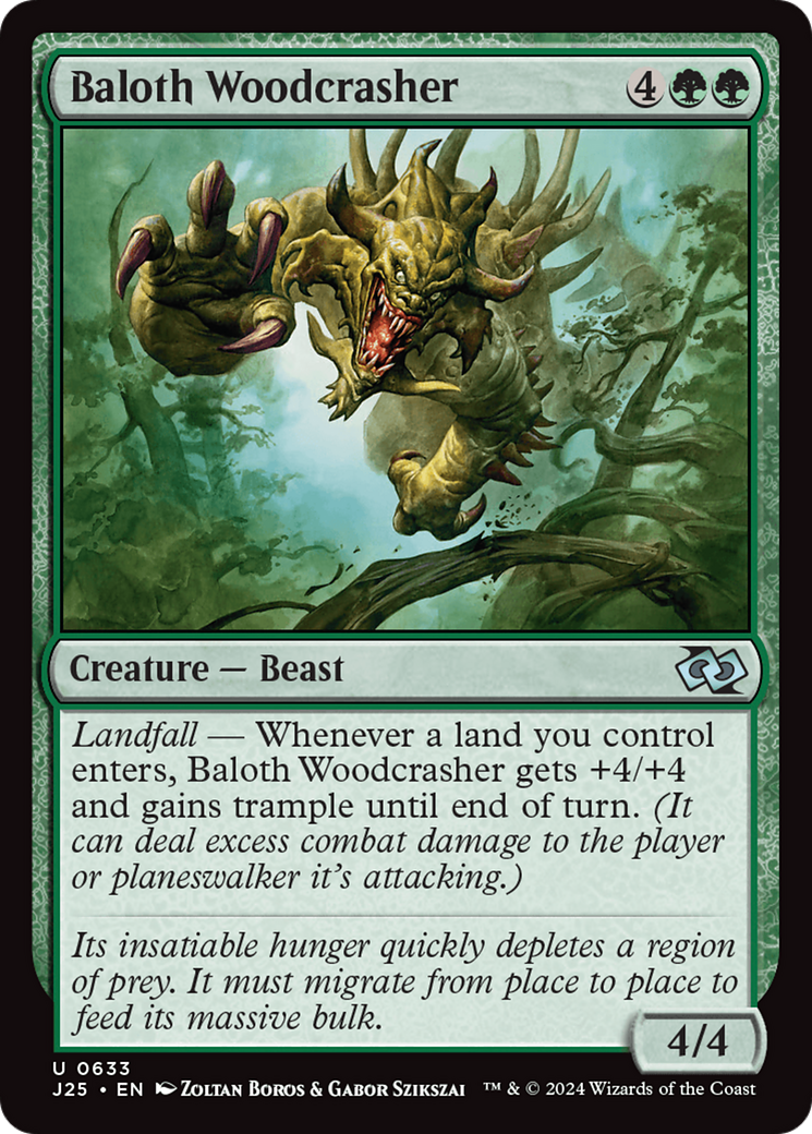 Baloth Woodcrasher [Foundations Jumpstart] | Gamer Loot