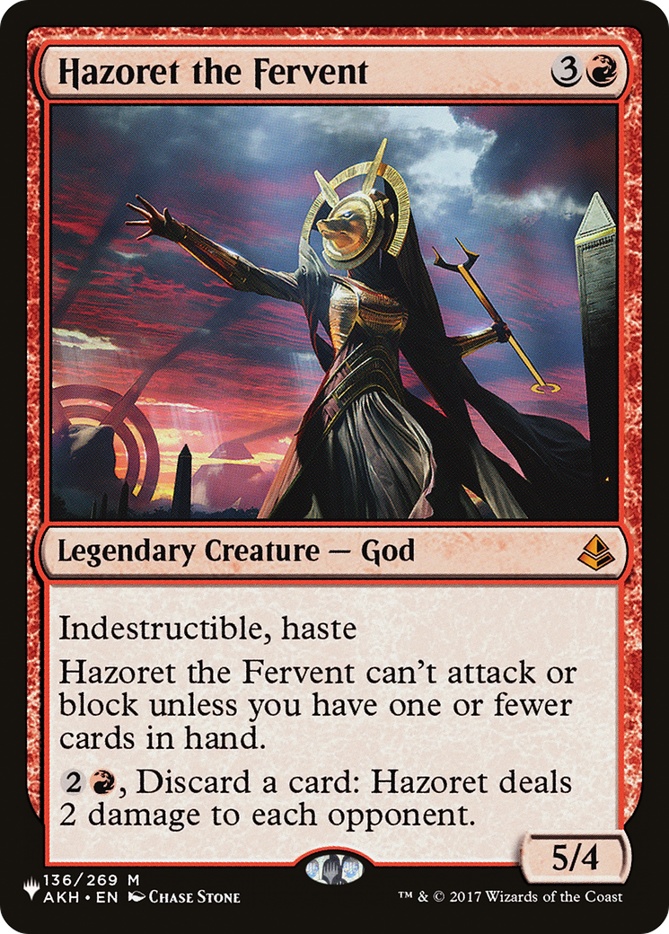 Hazoret the Fervent [The List Reprints] | Gamer Loot