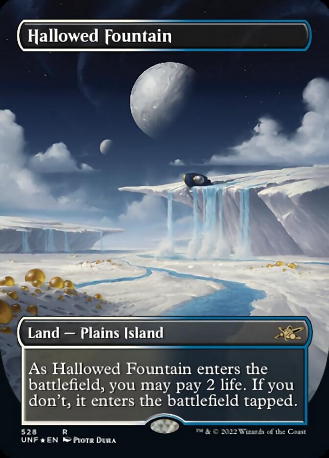 Hallowed Fountain (Borderless) (Galaxy Foil) [Unfinity] | Gamer Loot