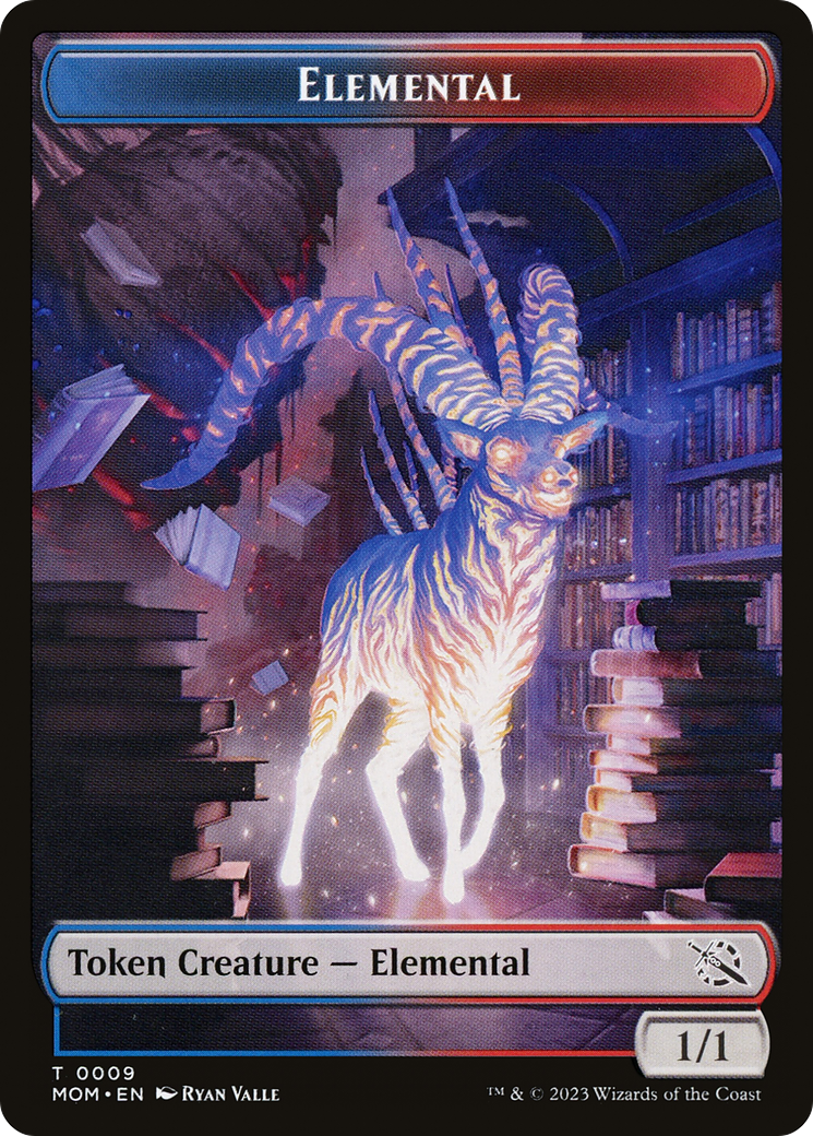 Elemental (09) // Spirit (13) Double-Sided Token [March of the Machine Tokens] | Gamer Loot