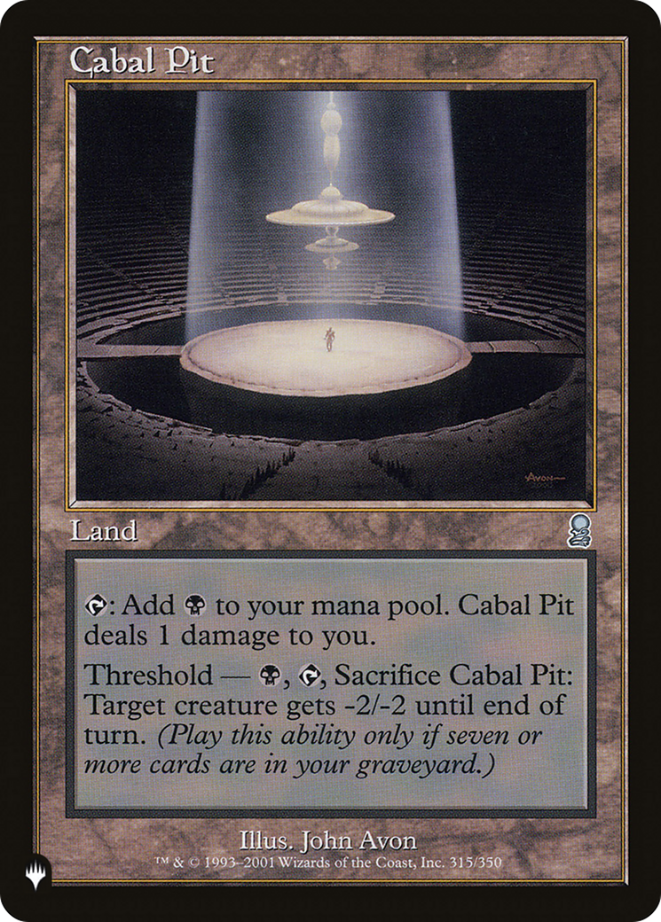 Cabal Pit [The List Reprints] | Gamer Loot