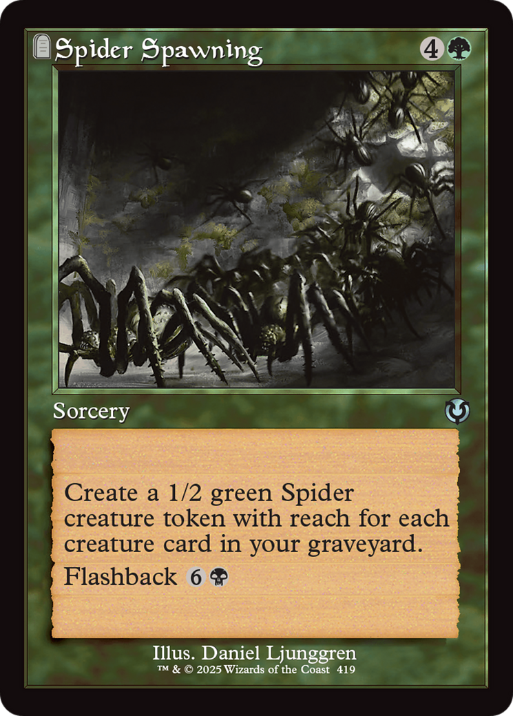 Spider Spawning (Retro Frame) [Innistrad Remastered] | Gamer Loot