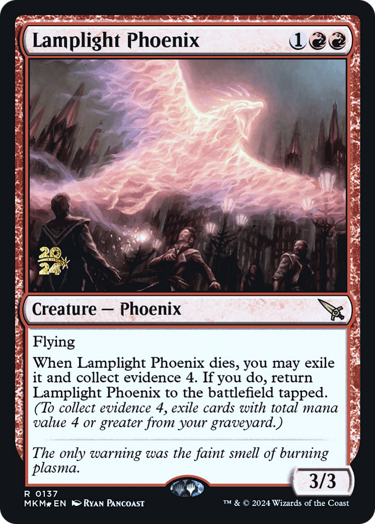 Lamplight Phoenix [Murders at Karlov Manor Prerelease Promos] | Gamer Loot