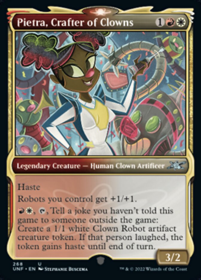 Pietra, Crafter of Clowns (Showcase) [Unfinity] | Gamer Loot