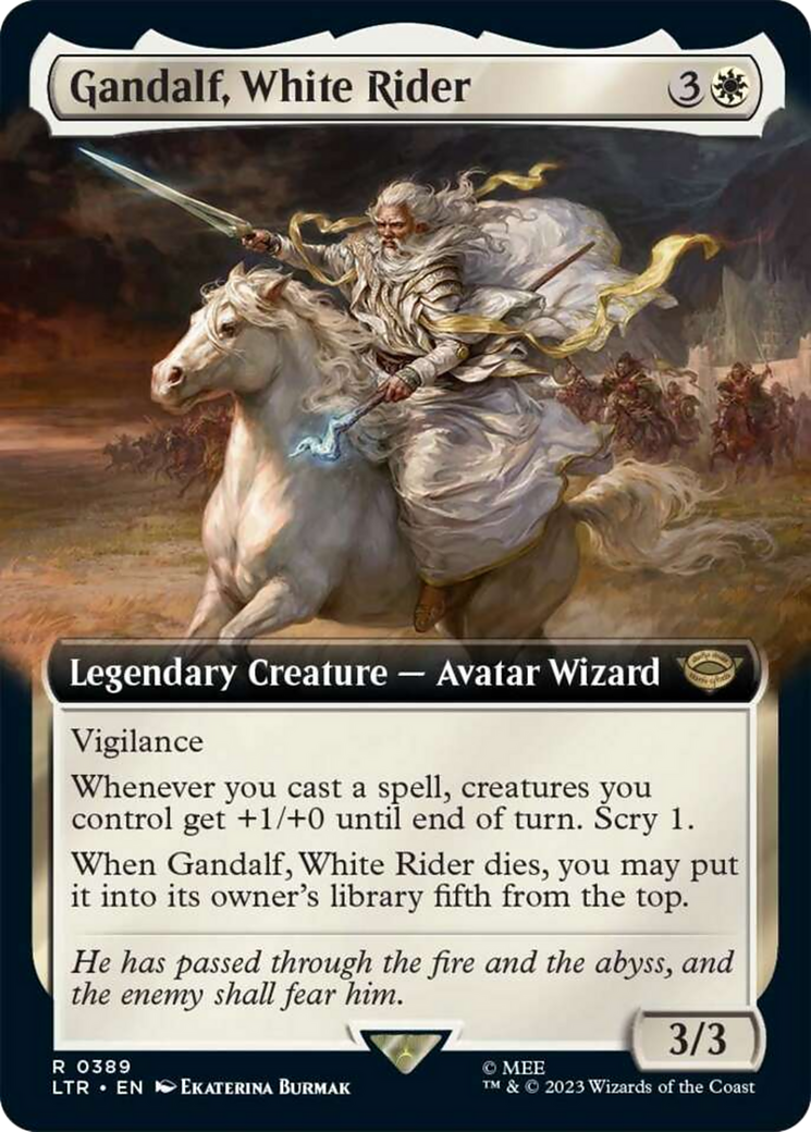 Gandalf, White Rider (Extended Art) [The Lord of the Rings: Tales of Middle-Earth] | Gamer Loot