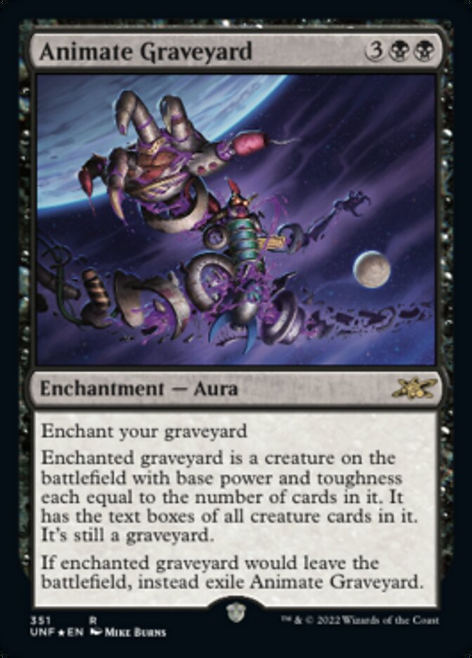 Animate Graveyard (Galaxy Foil) [Unfinity] | Gamer Loot