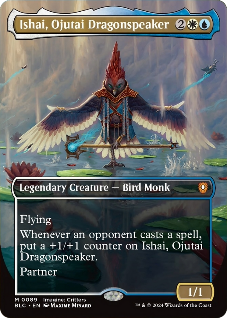 Ishai, Ojutai Dragonspeaker (Borderless) [Bloomburrow Commander] | Gamer Loot