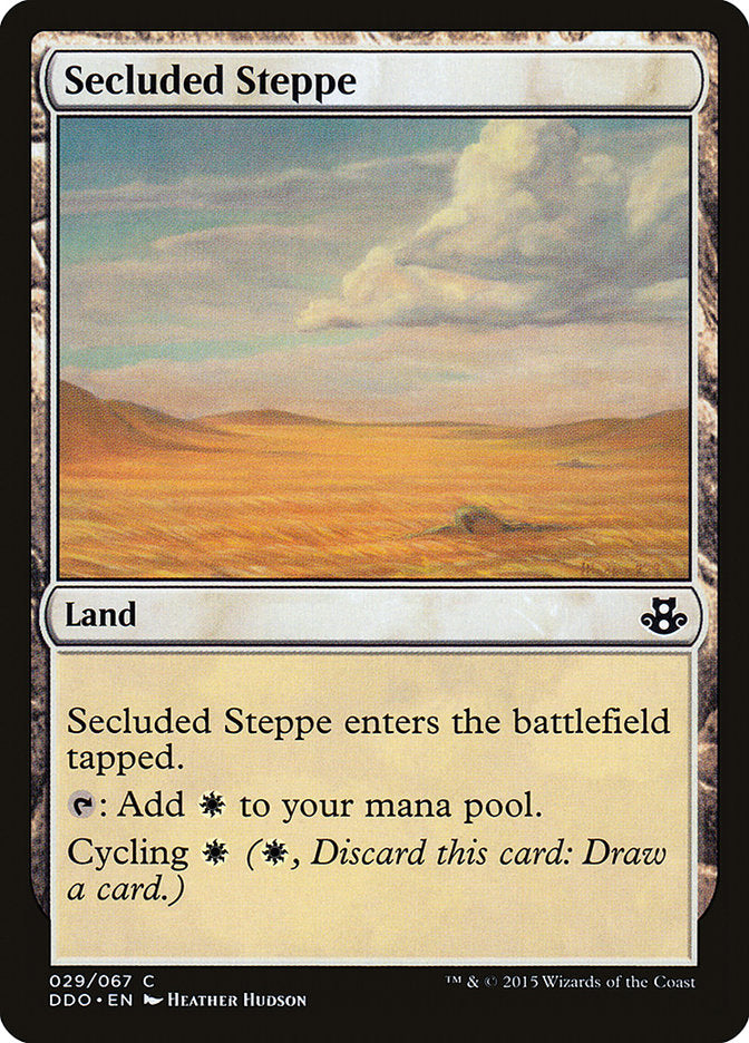 Secluded Steppe [Duel Decks: Elspeth vs. Kiora] | Gamer Loot