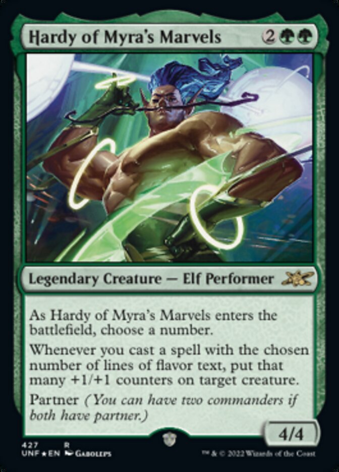 Hardy of Myra's Marvels (Galaxy Foil) [Unfinity] | Gamer Loot