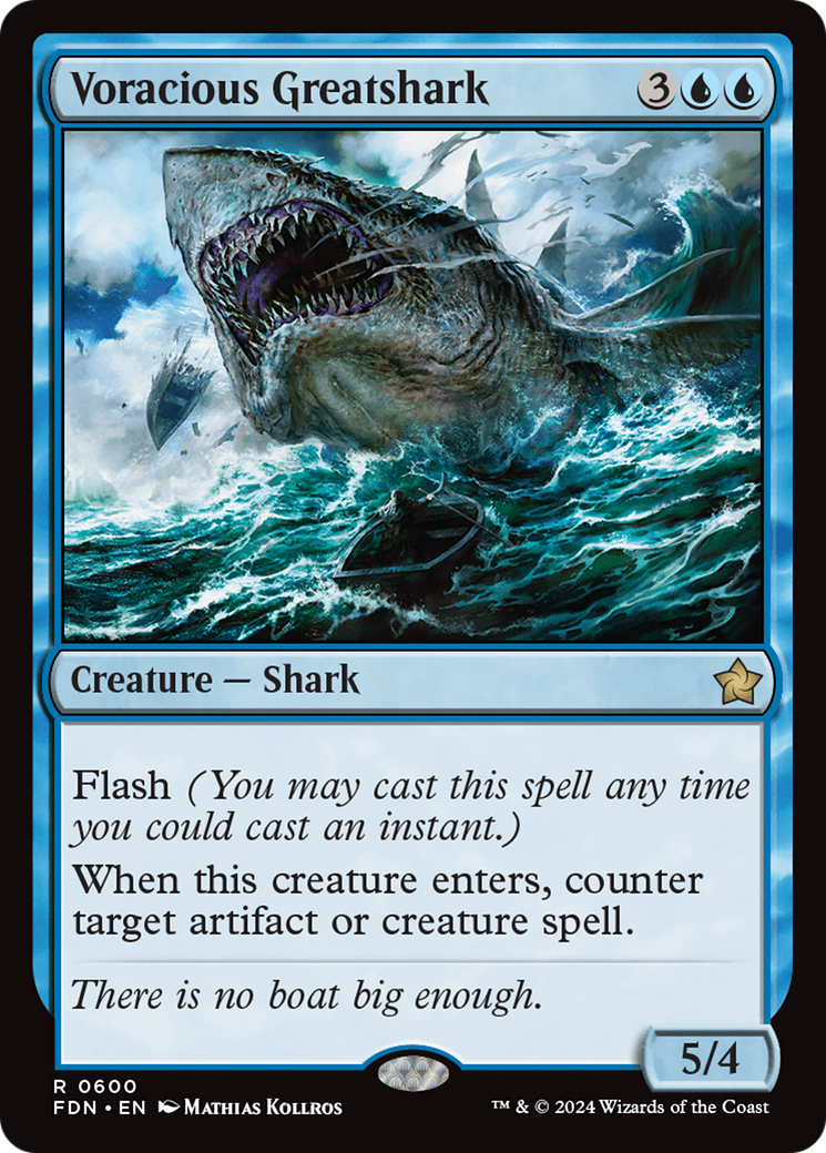 Voracious Greatshark [Foundations] | Gamer Loot