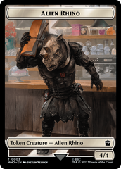 Alien Rhino // Cyberman Double-Sided Token [Doctor Who Tokens] | Gamer Loot