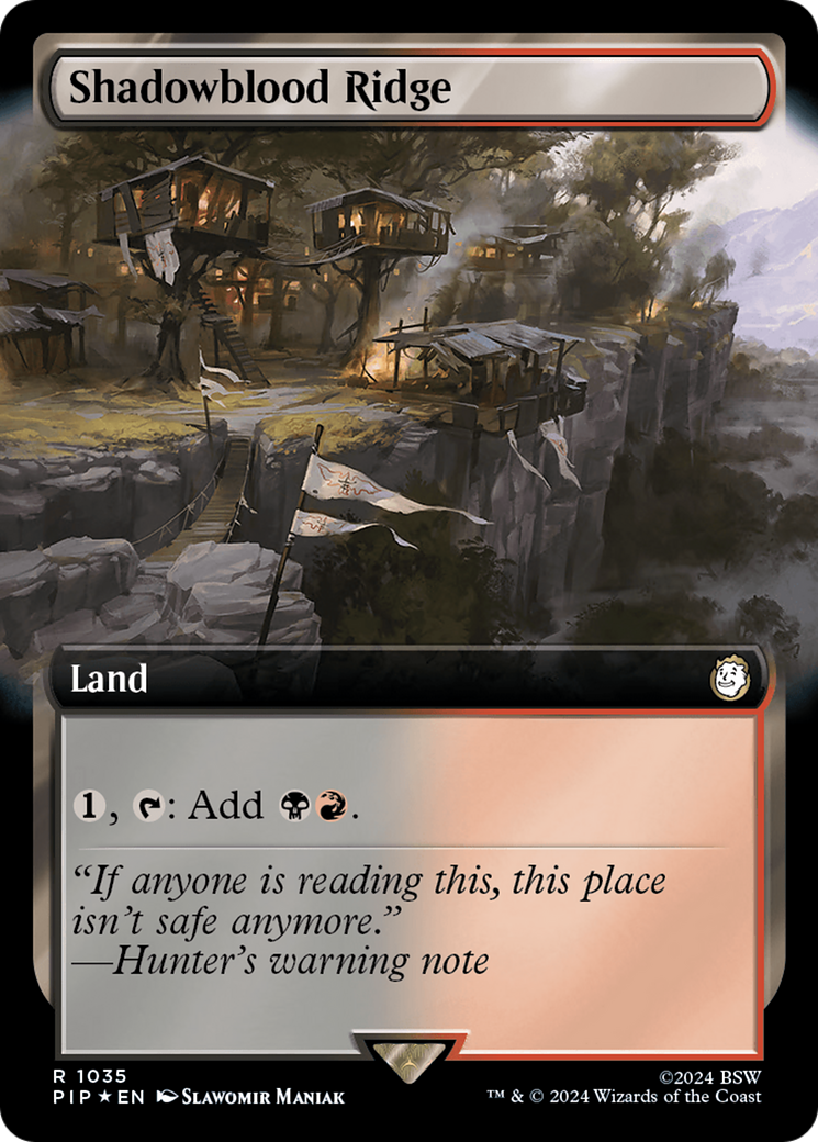 Shadowblood Ridge (Extended Art) (Surge Foil) [Fallout] | Gamer Loot