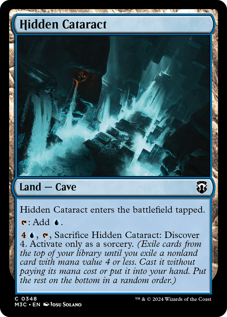 Hidden Cataract (Ripple Foil) [Modern Horizons 3 Commander] | Gamer Loot