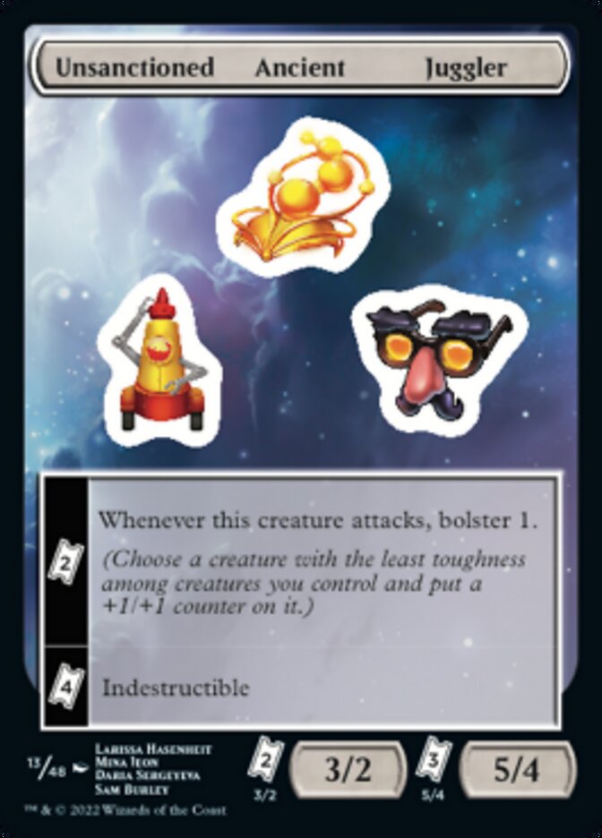 Unsanctioned Ancient Juggler [Unfinity Stickers] | Gamer Loot