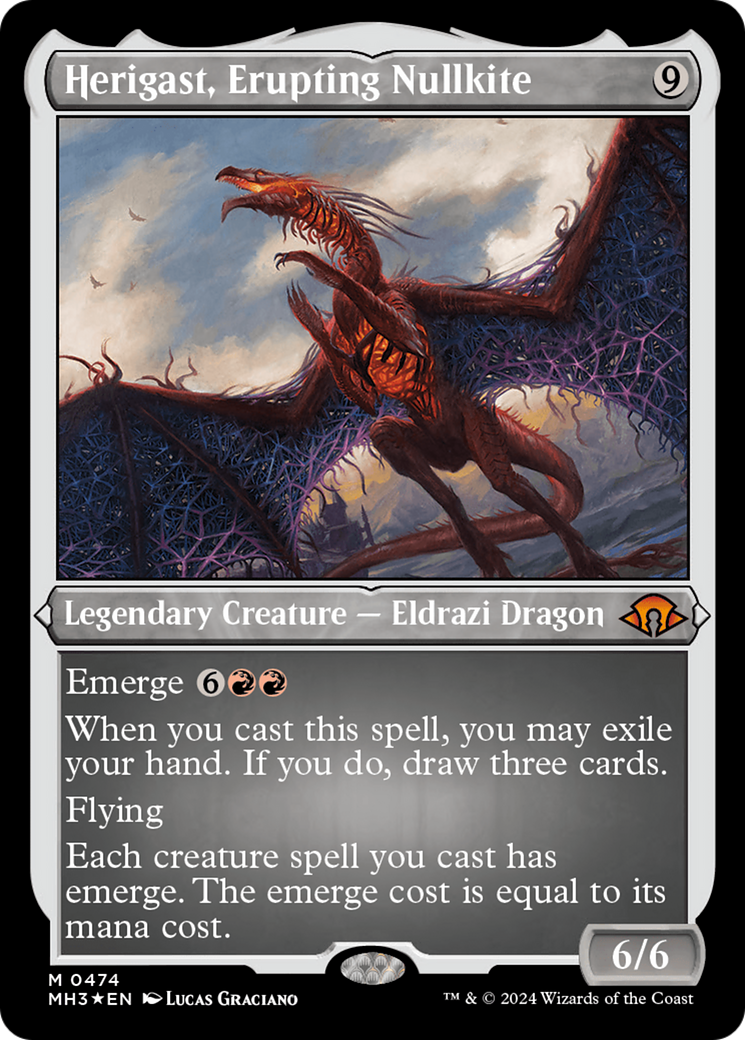 Herigast, Erupting Nullkite (Foil Etched) [Modern Horizons 3] | Gamer Loot