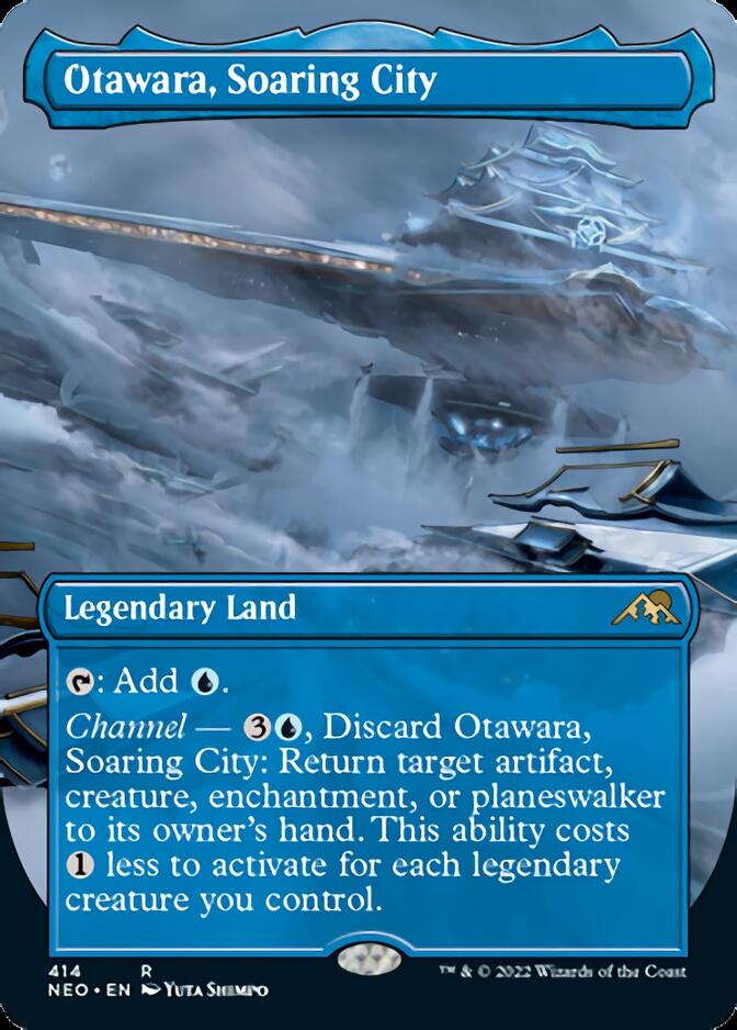 Otawara, Soaring City (Borderless Alternate Art) [Kamigawa: Neon Dynasty] | Gamer Loot