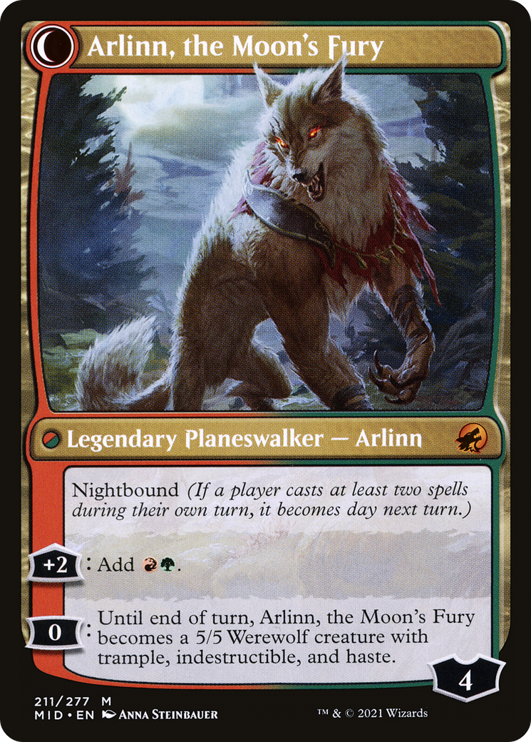 Arlinn, the Pack's Hope // Arlinn, the Moon's Fury [Secret Lair: From Cute to Brute] | Gamer Loot