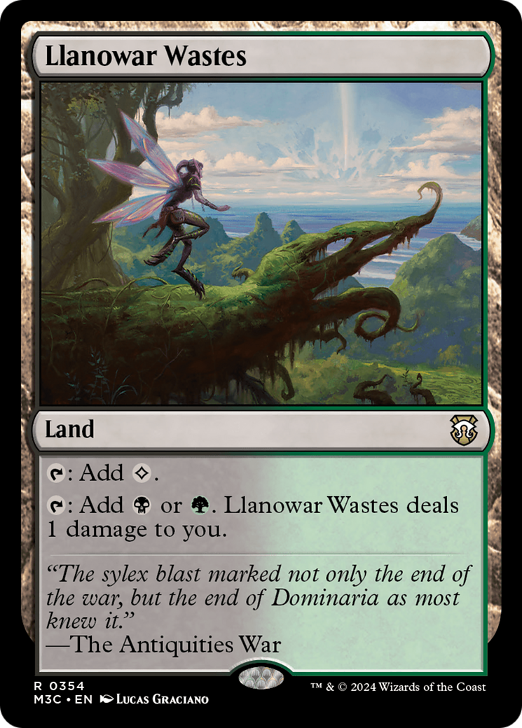 Llanowar Wastes (Ripple Foil) [Modern Horizons 3 Commander] | Gamer Loot