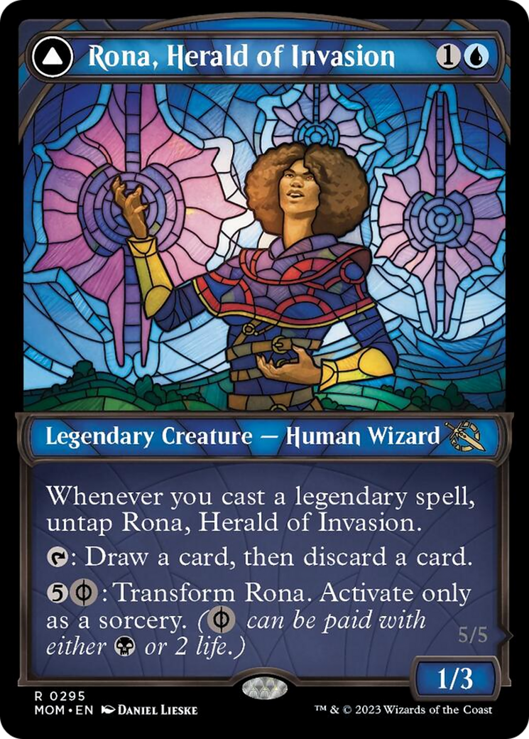 Rona, Herald of Invasion // Rona, Tolarian Obliterator (Showcase Planar Booster Fun) [March of the Machine] | Gamer Loot