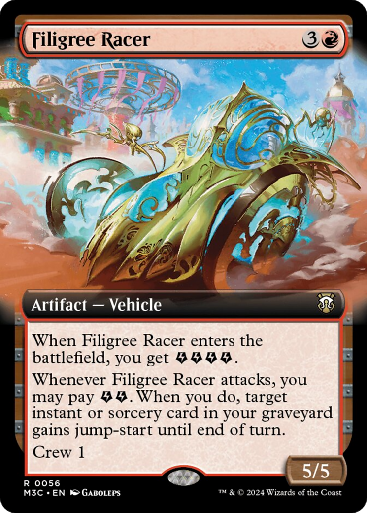 Filigree Racer (Extended Art) [Modern Horizons 3 Commander] | Gamer Loot