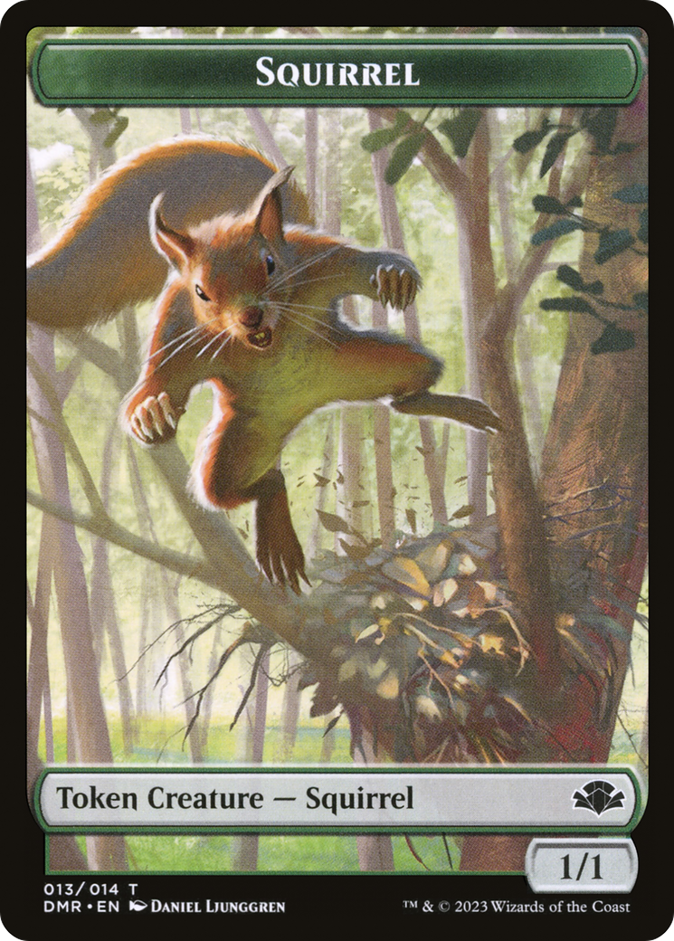 Squirrel Token [Dominaria Remastered Tokens] | Gamer Loot