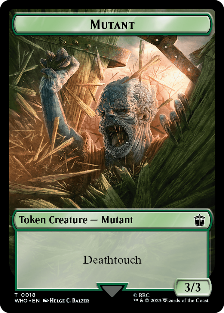 Soldier // Mutant Double-Sided Token [Doctor Who Tokens] | Gamer Loot