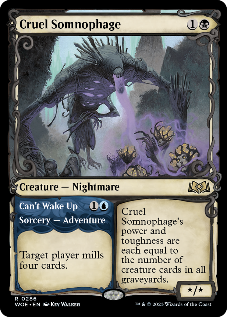 Cruel Somnophage // Can't Wake Up (Showcase) [Wilds of Eldraine] | Gamer Loot