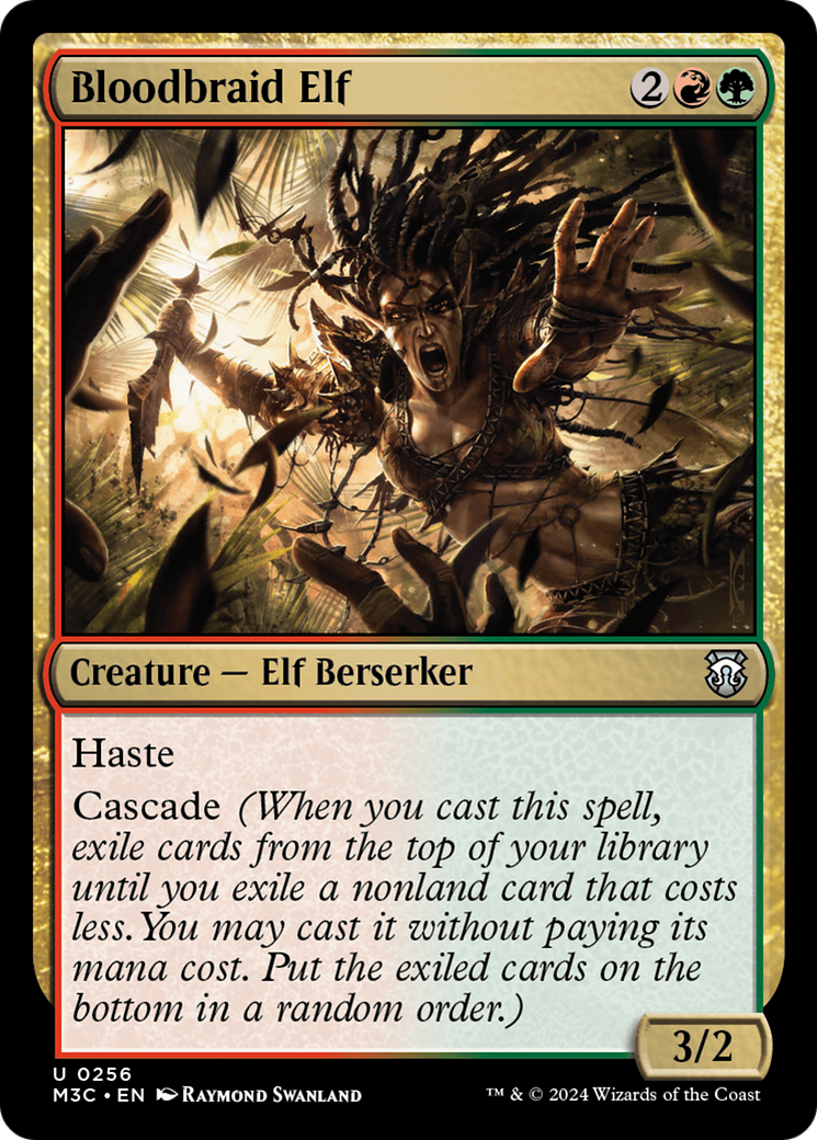 Bloodbraid Elf (Ripple Foil) [Modern Horizons 3 Commander] | Gamer Loot