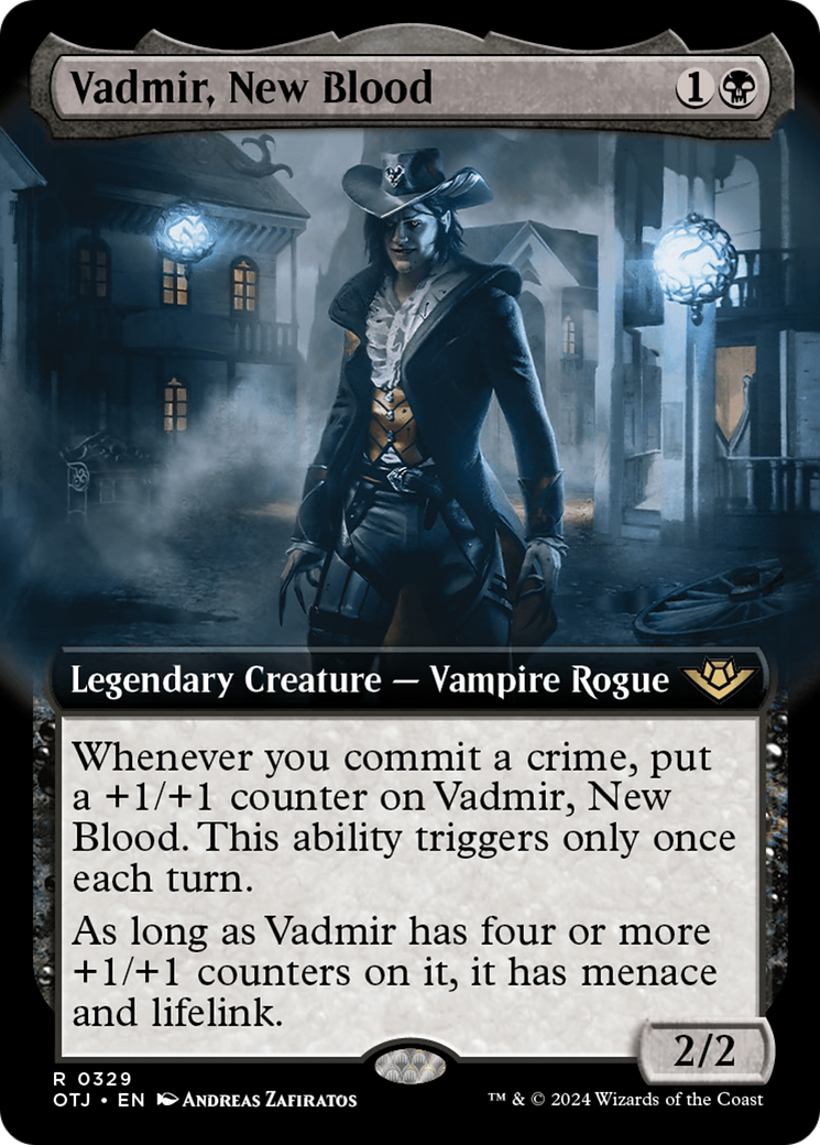 Vadmir, New Blood (Extended Art) [Outlaws of Thunder Junction] | Gamer Loot