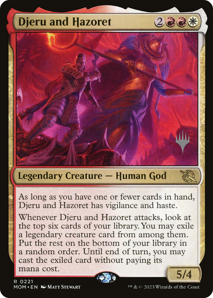 Djeru and Hazoret (Promo Pack) [March of the Machine Promos] | Gamer Loot