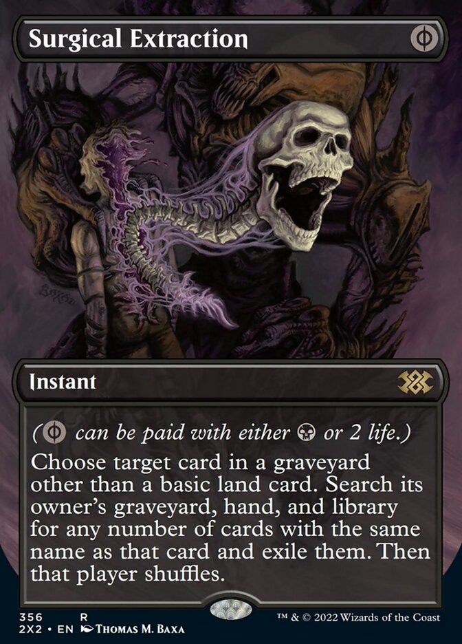 Surgical Extraction (Borderless Alternate Art) [Double Masters 2022] | Gamer Loot