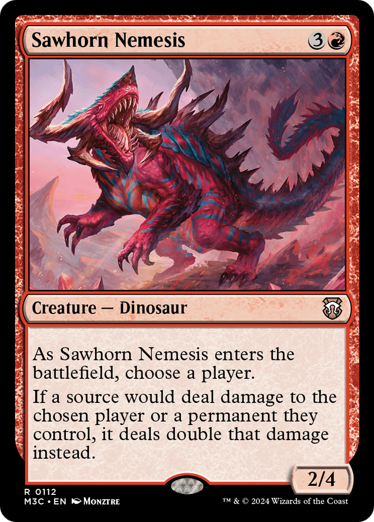 Sawhorn Nemesis [Modern Horizons 3 Commander] | Gamer Loot