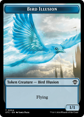 Bird Illusion // Elemental (0014) Double-Sided Token [Outlaws of Thunder Junction Commander Tokens] | Gamer Loot