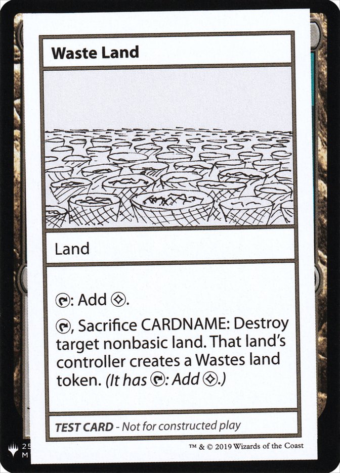 Waste Land [Mystery Booster Playtest Cards] | Gamer Loot