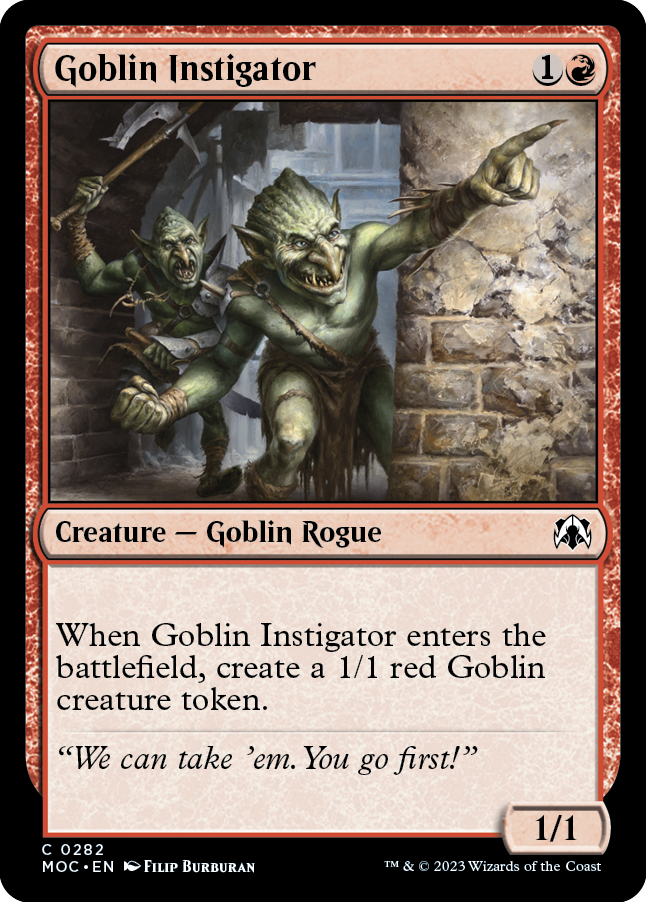 Goblin Instigator [March of the Machine Commander] | Gamer Loot