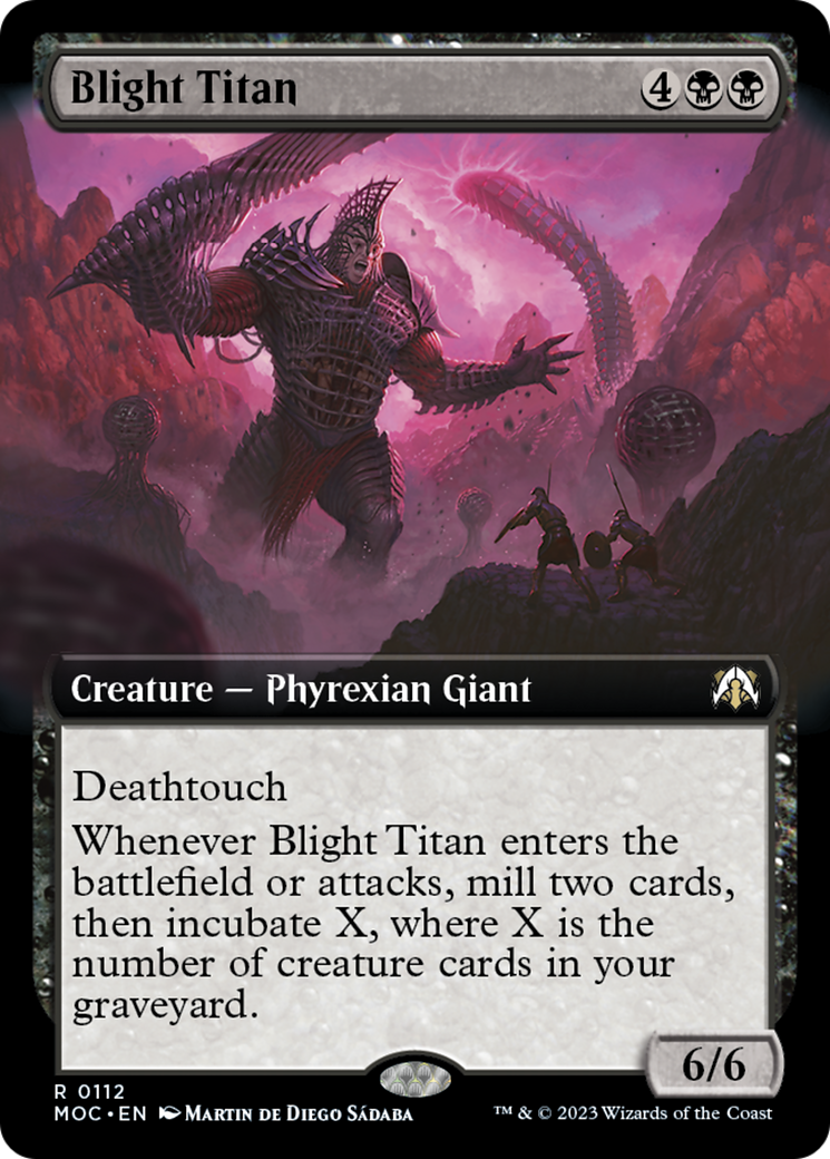 Blight Titan (Extended Art) [March of the Machine Commander] | Gamer Loot