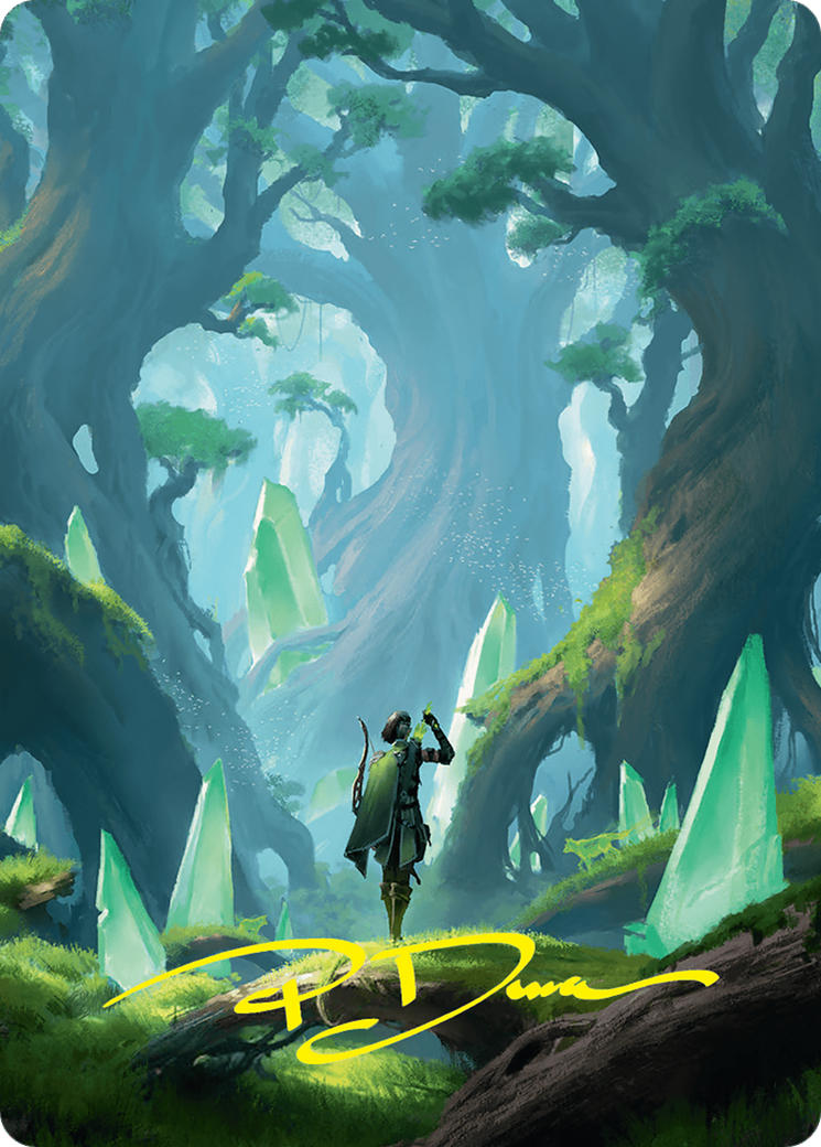 Forest Art Card (25/54) (Gold-Stamped Signature) [Foundations Art Series] | Gamer Loot