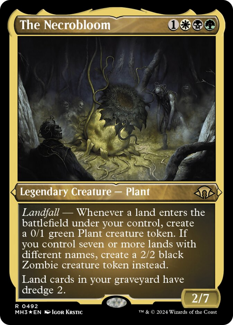 The Necrobloom (Foil Etched) [Modern Horizons 3] | Gamer Loot