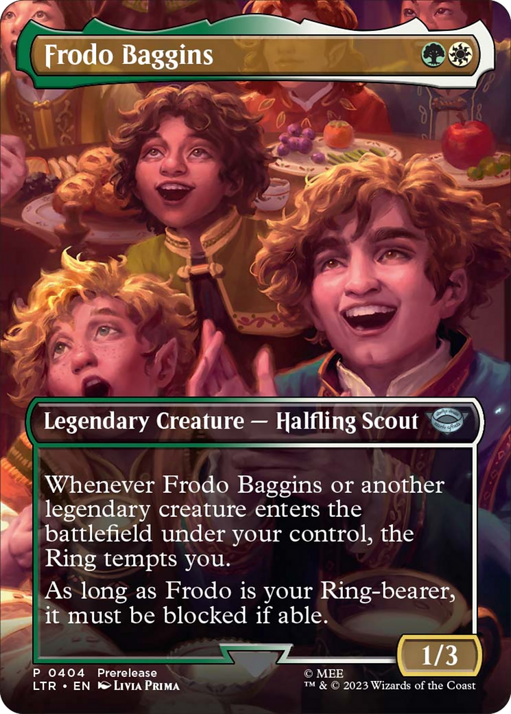 Frodo Baggins (Borderless Alternate Art) [The Lord of the Rings: Tales of Middle-Earth] | Gamer Loot