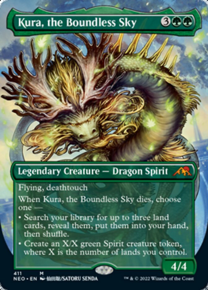 Kura, the Boundless Sky (Borderless Alternate Art) [Kamigawa: Neon Dynasty] | Gamer Loot