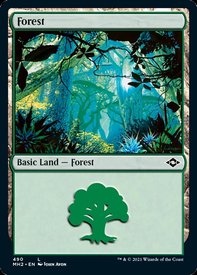 Forest (490) (Foil Etched) [Modern Horizons 2] | Gamer Loot