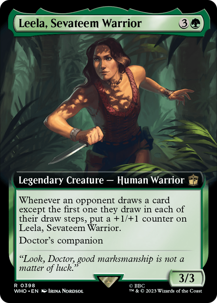Leela, Sevateem Warrior (Extended Art) [Doctor Who] | Gamer Loot