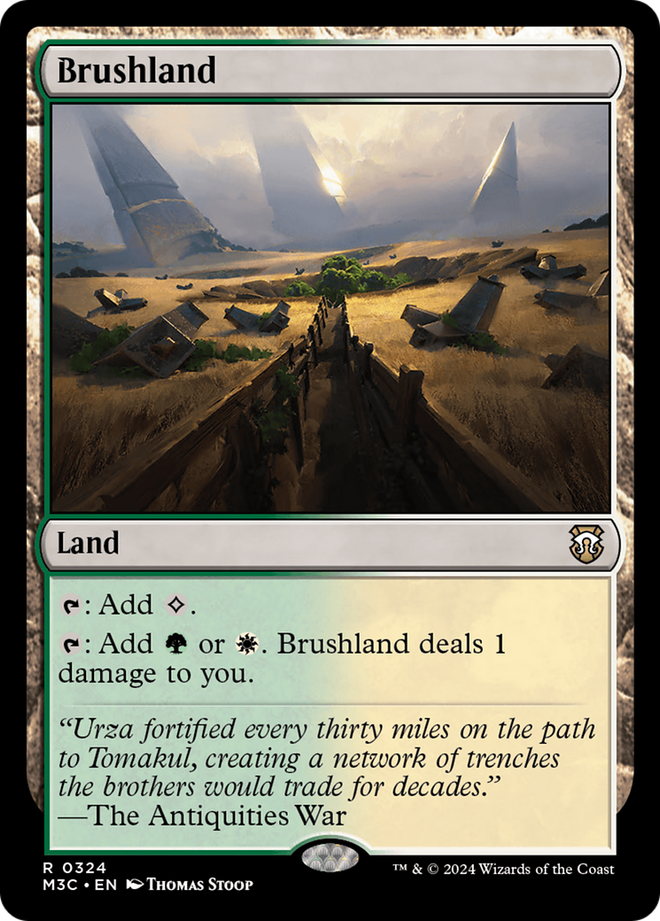 Brushland (Ripple Foil) [Modern Horizons 3 Commander] | Gamer Loot