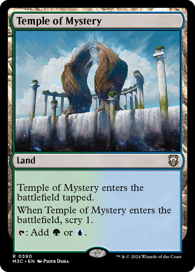 Temple of Mystery (Ripple Foil) [Modern Horizons 3 Commander] | Gamer Loot